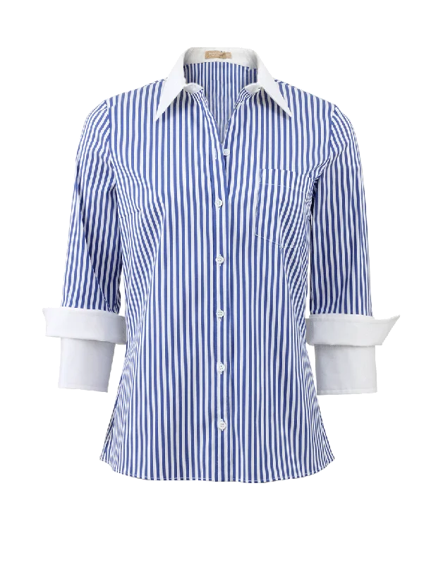 Double Cuff Striped Shirt