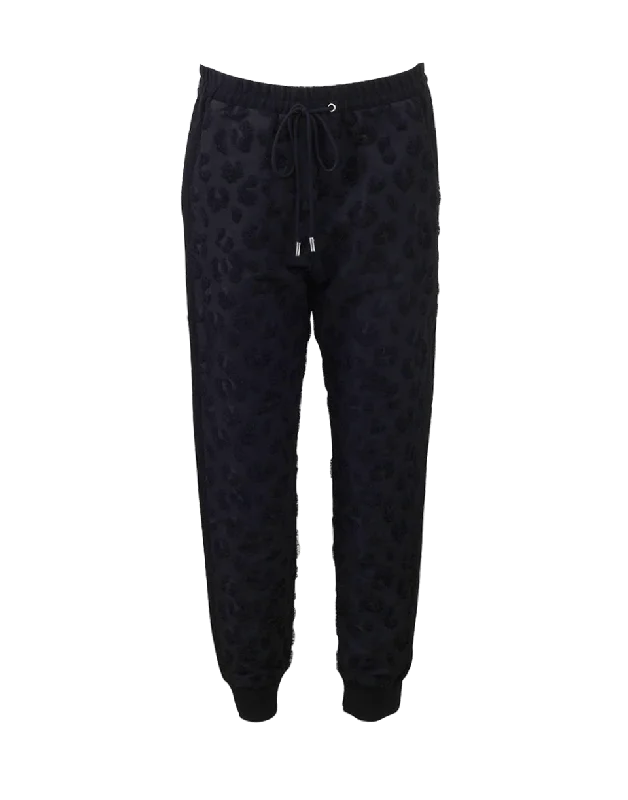 Leopard Print Track Pant