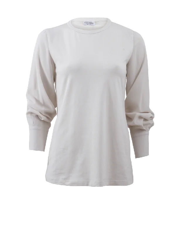 Silk Sleeve T-Shirt