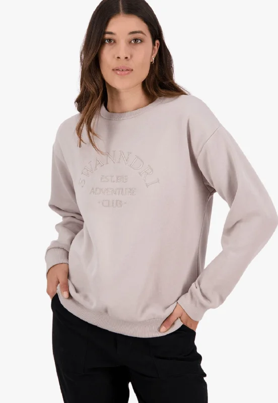 Swanndri Womens Somerton Embroided Fleece Crew