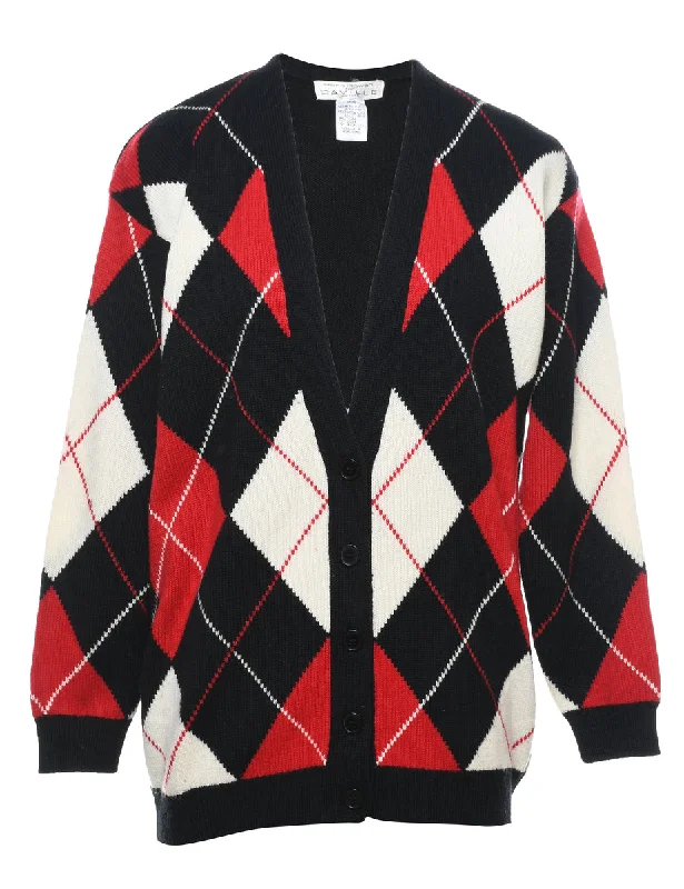 Argyle Cardigan - M