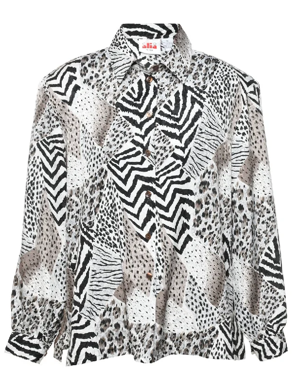 Animal Print Blouse - XL