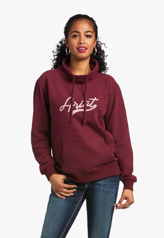 Ariat Womens REAL Logo High Neck Pullover