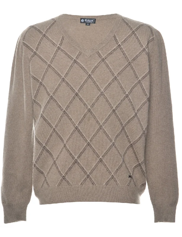 Argyle Jumper - M