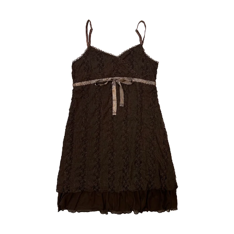 Ribbon Lace Layered Cami Dress