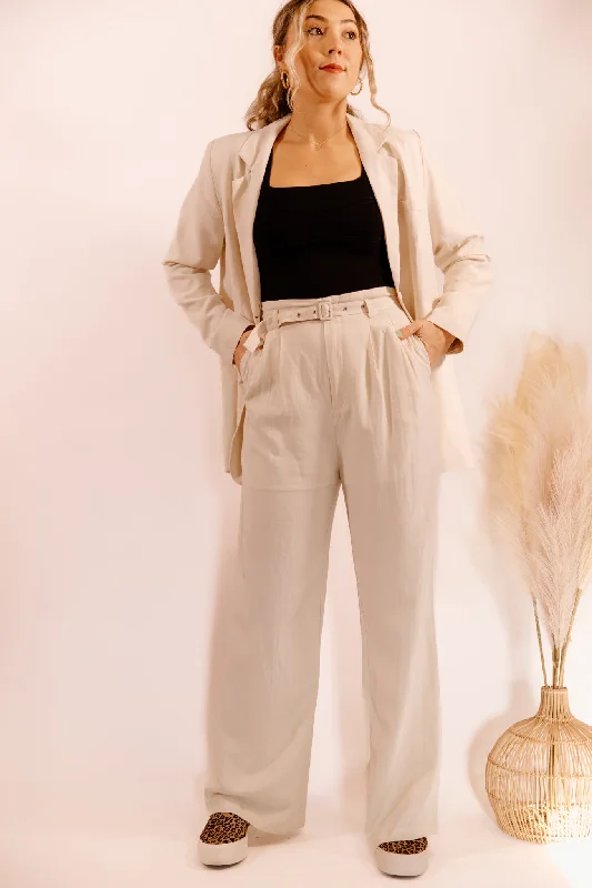 Sand Linen Trousers