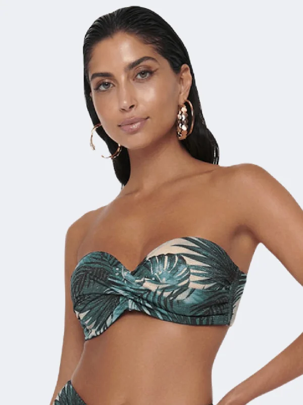 Blue Point Underwire Women Beach Bra Green