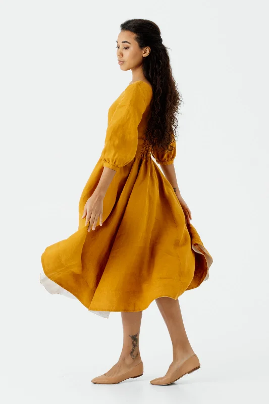 Carmen Dress, 3/4 Sleeve