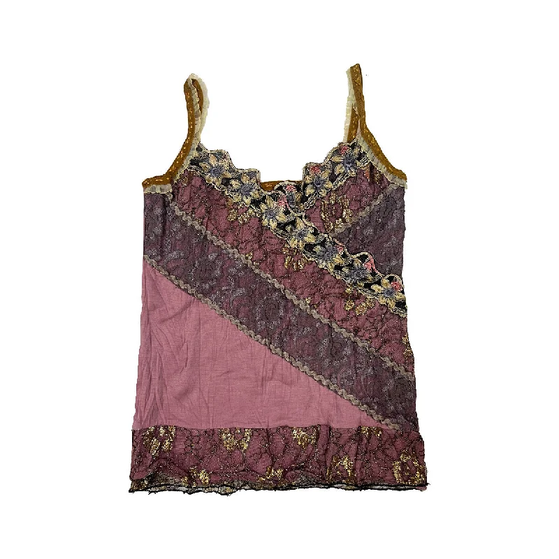 80s Lace Splicing V-neck Camisole