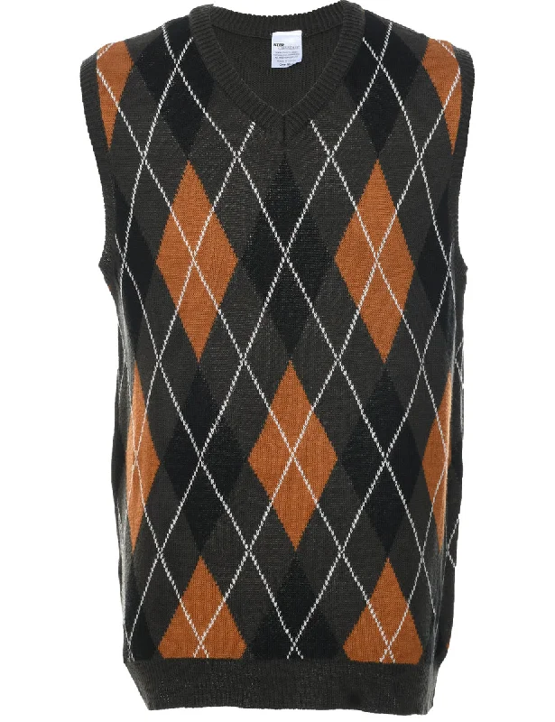 Argyle Sweater Vest - XL