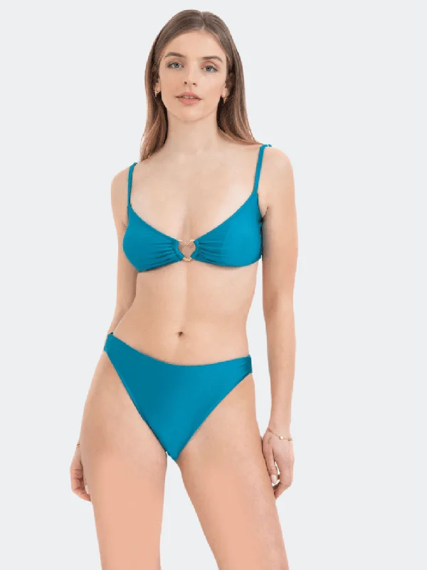 Pretty Me Androniki Women Beach Bra Jade Green/Blue