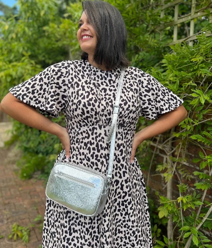 Ivory & Black Leopard Print Kate Dress