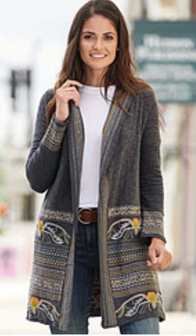 The colors of Scandinavia Hooded Cardigan