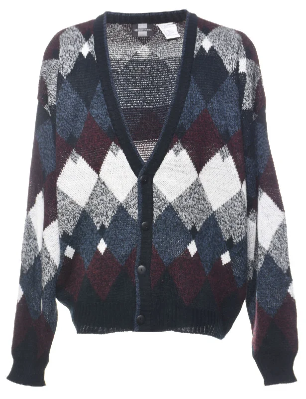 Argyle Cardigan - L