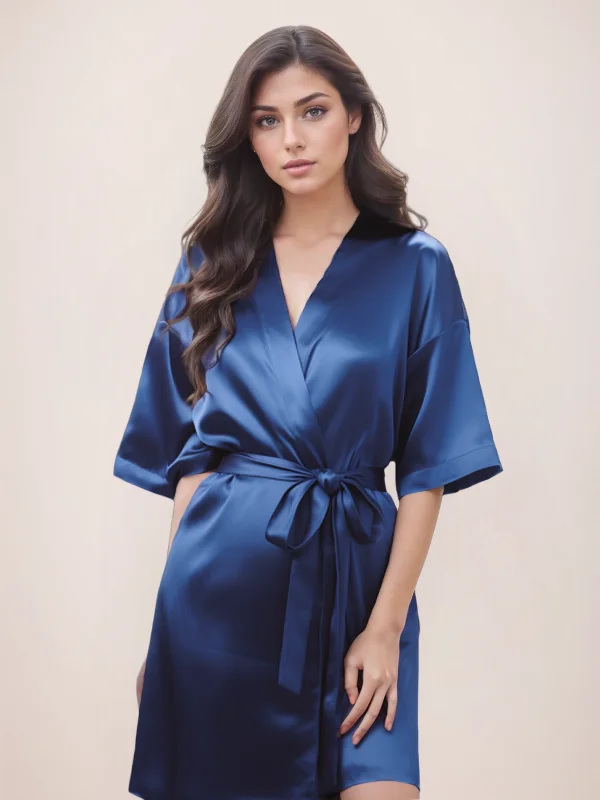 Charming Sleeves Satin Morning Robes For Bridesmaid