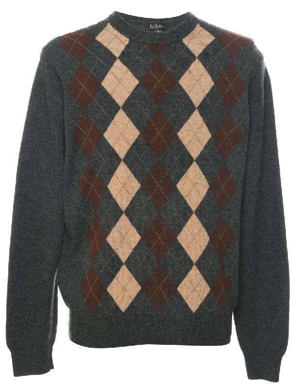 Argyle Jumper - XL