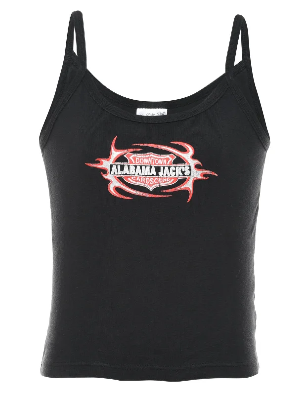 Alabama Jack's Black, White & Red Vest - S