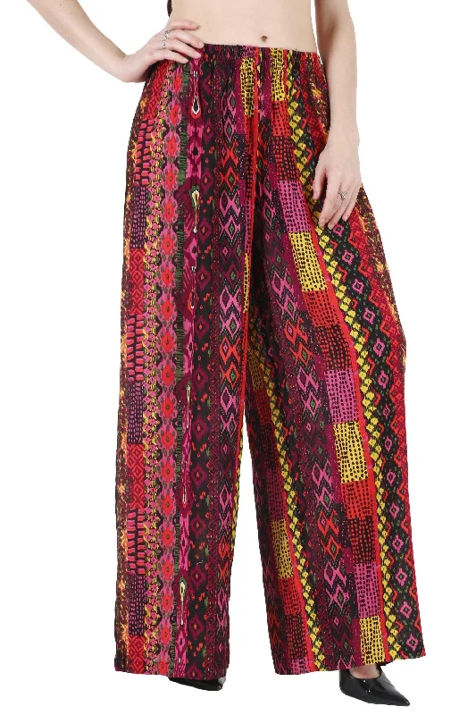 Multicolored Abstract Printed Palazzo