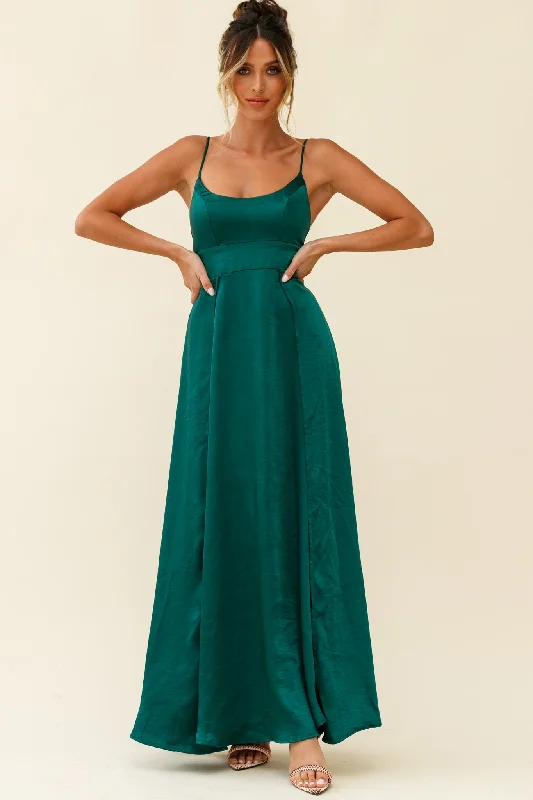 Joanne Empire Waist Maxi Dress Jade