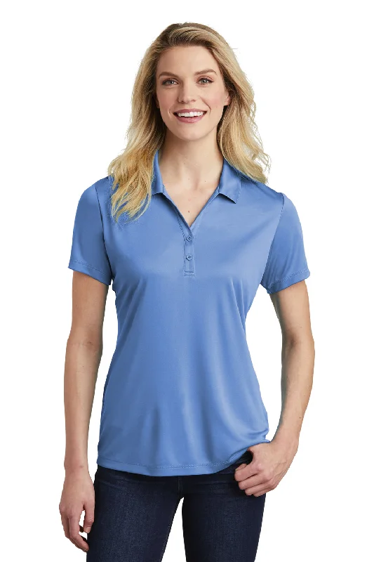 Sport-Tek Womens Competitor Moisture Wicking Short Sleeve Polo Shirt - Carolina Blue