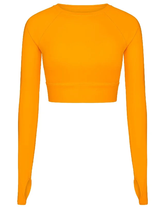 ASH CROPPED RASH VEST - GOLDEN HOUR