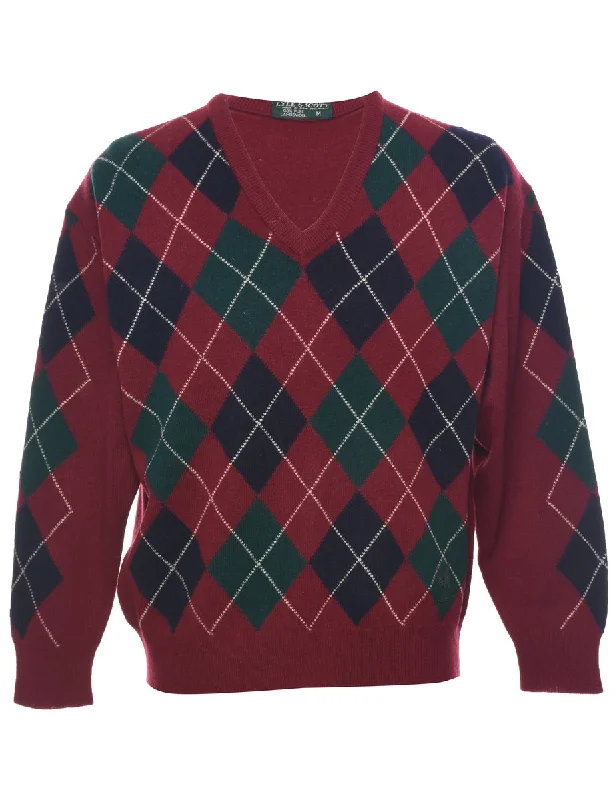 Argyle Jumper - M