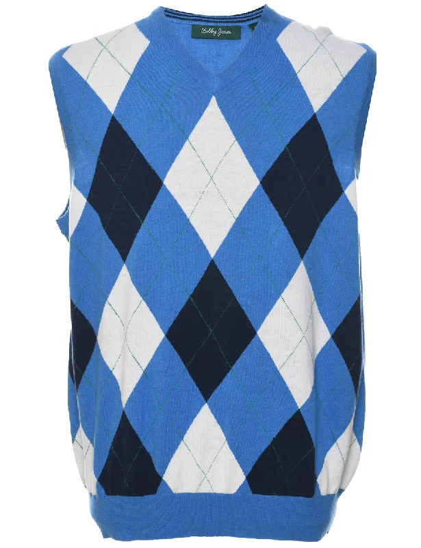 Argyle Sweater Vest - L