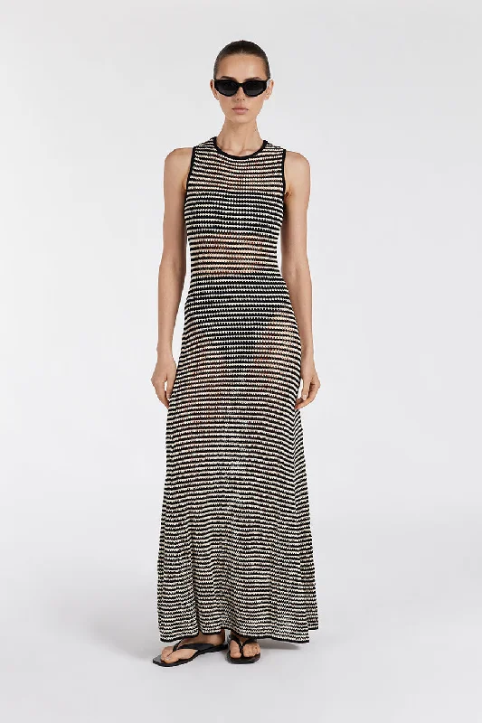 NATE BLACK SLEEVELESS MAXI DRESS