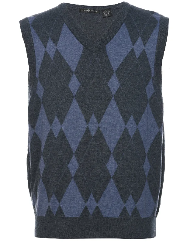 Argyle Sweater Vest - L