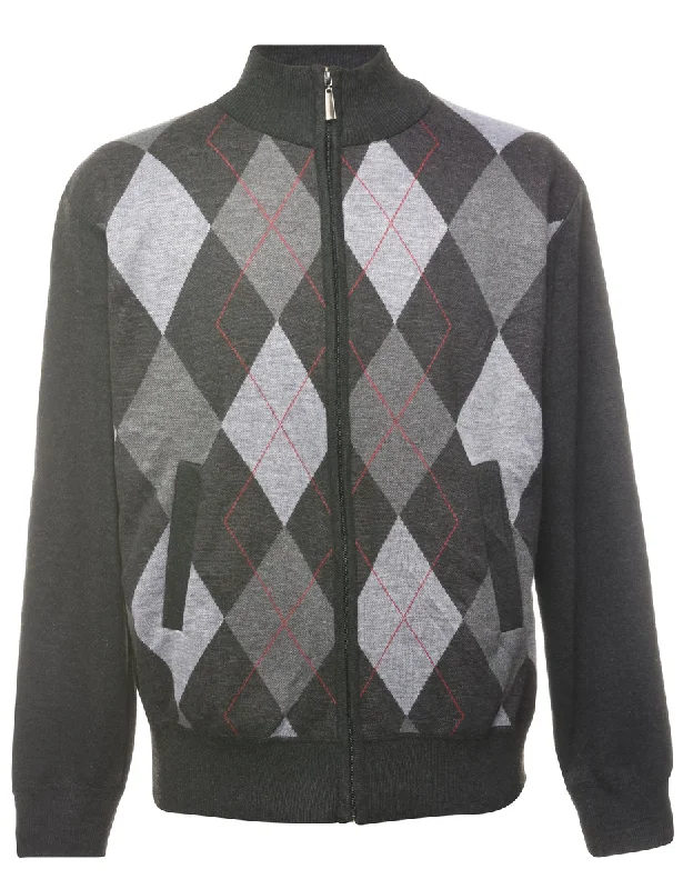 Argyle Cardigan - M