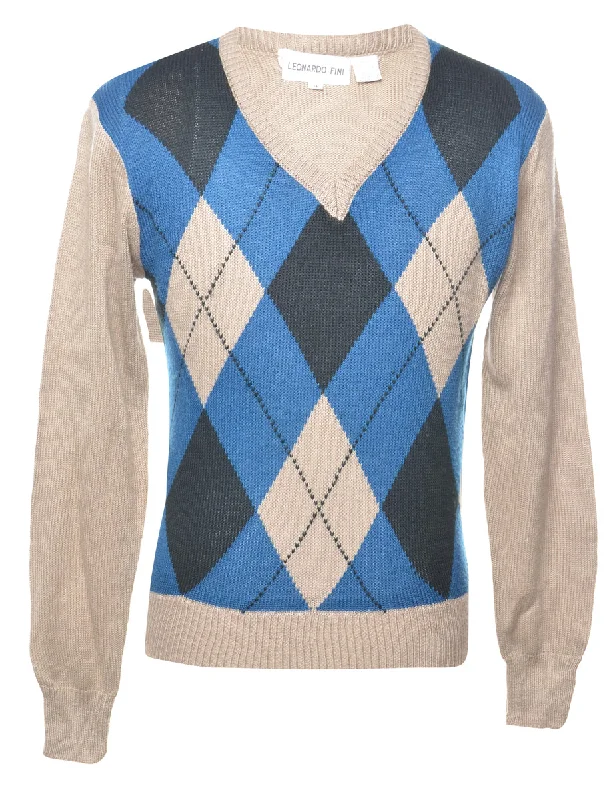 Argyle Jumper - M