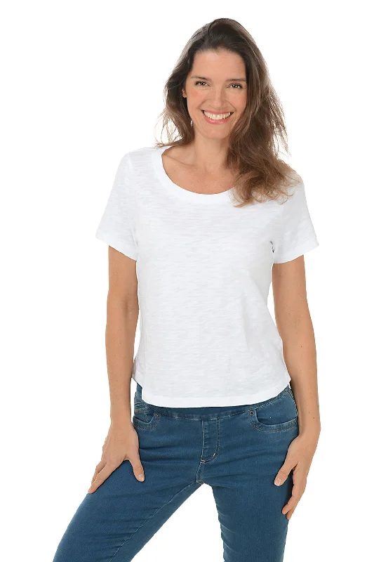 High-Low Curved Hem Tee