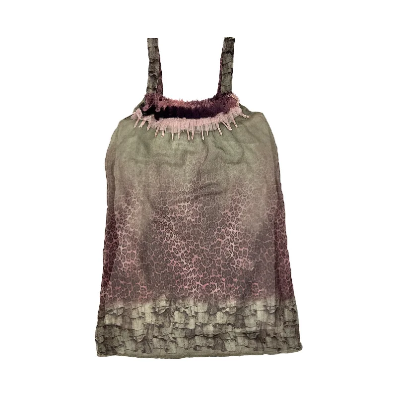 Leopard Mesh Print Camisole