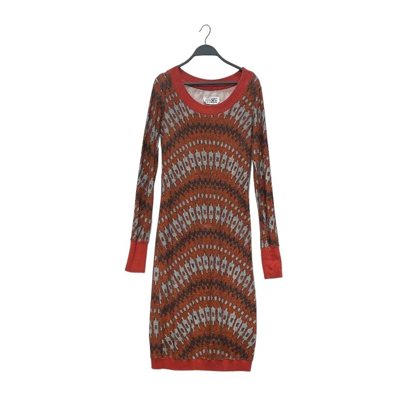 MM6/LS Dress/M/All Over Print/Cotton/ORN/