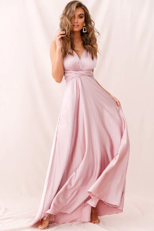 Ariana Multiway Maxi Dress Blush