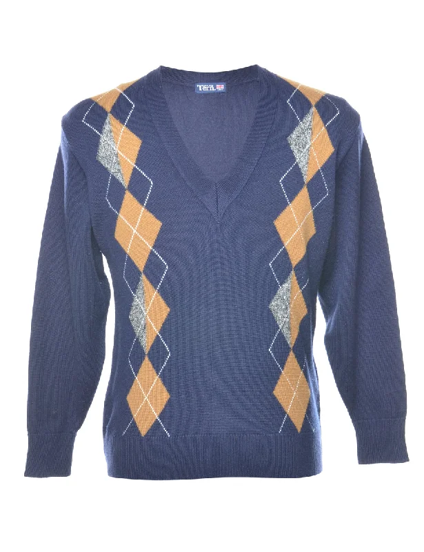 Argyle Jumper - M