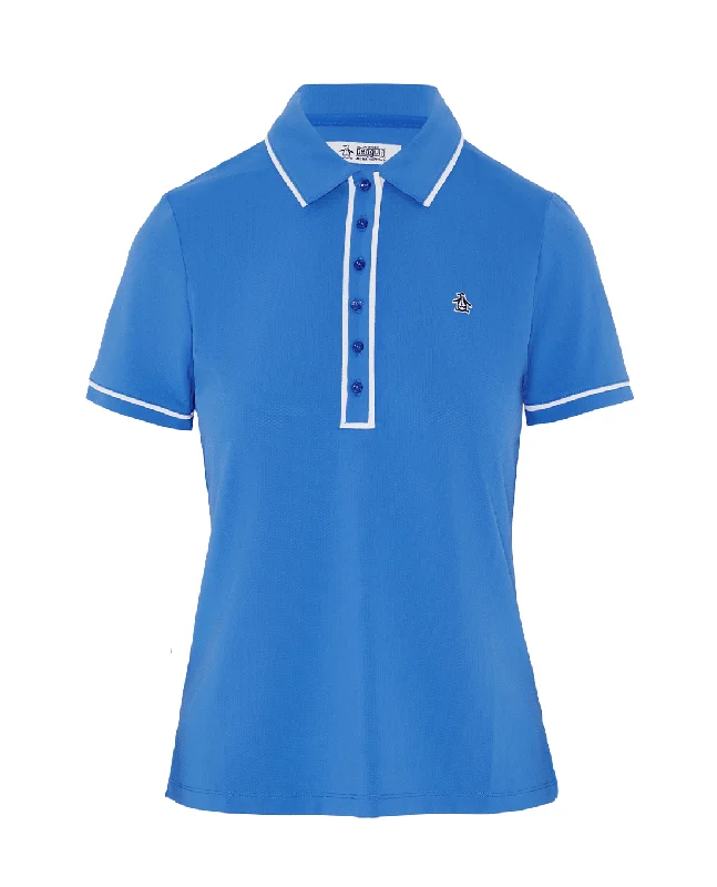 SIZE S - ORIGINAL PENGUIN Veronica Polo OGKSE048 Nebulous Blue