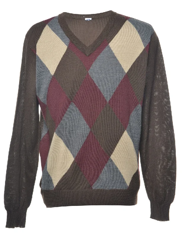 Argyle Jumper - L