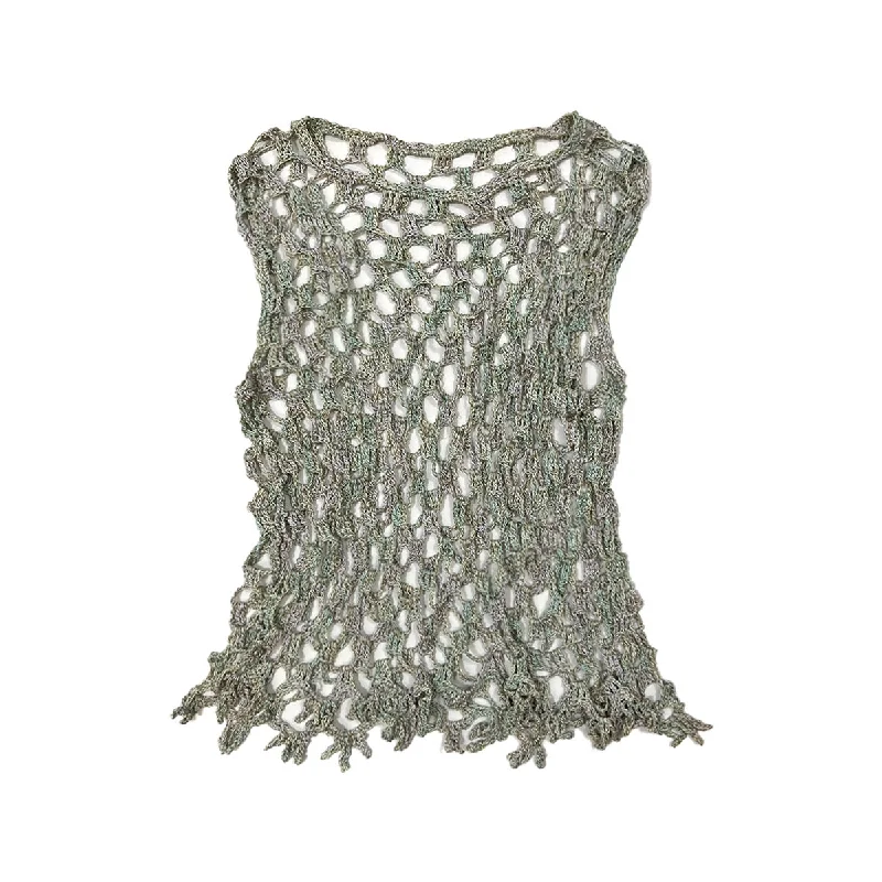 Crochet Openwork Vest